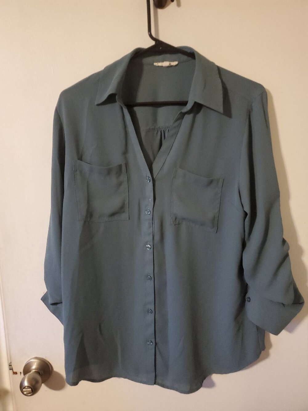 Blue maurices button up